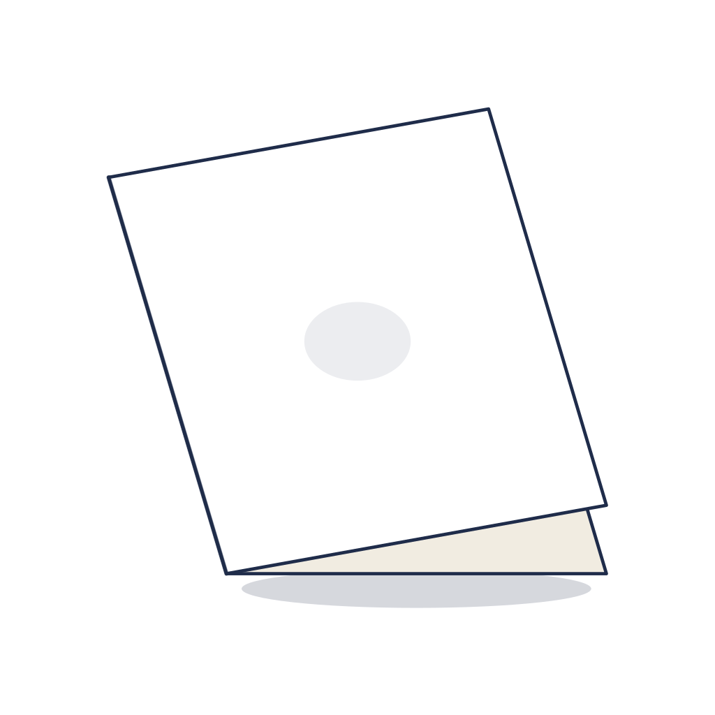 A6 Klappkarte Hochformat