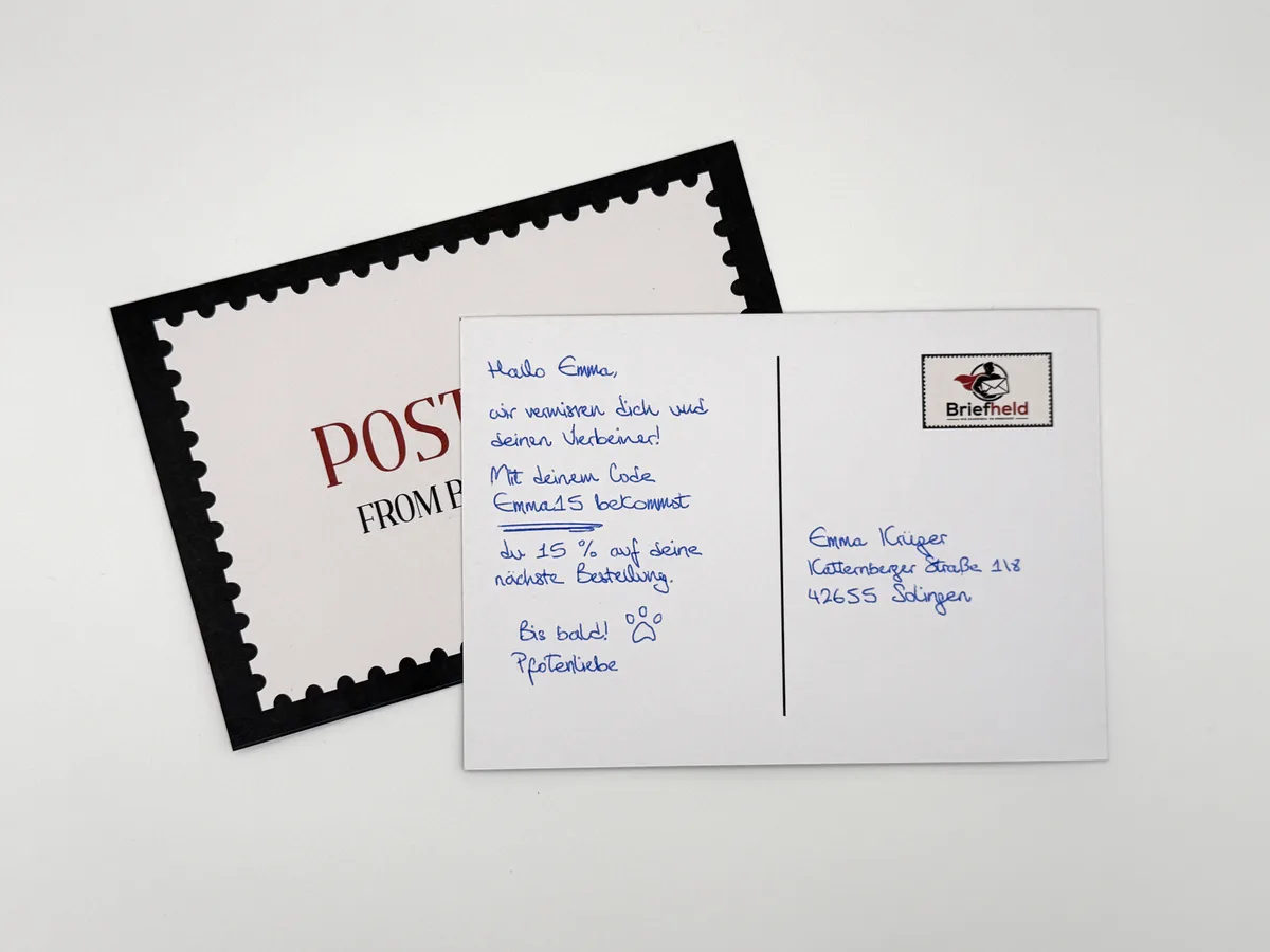 A6 Postkarte