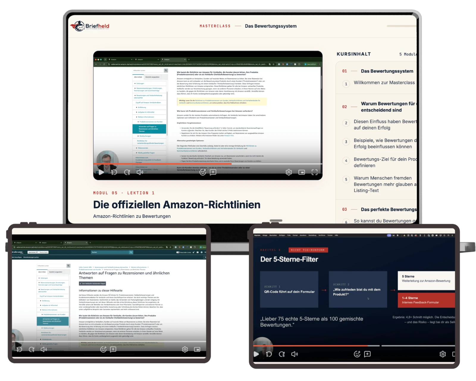 Modul 3 auf Laptop und Tablets